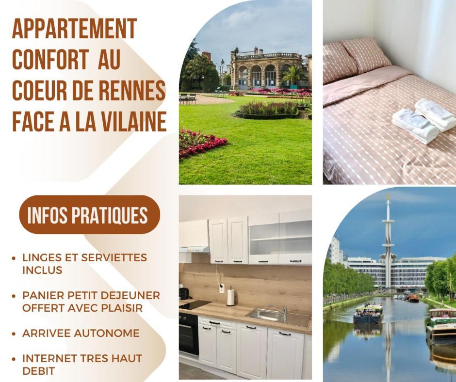 Charmant Cocon Au Coeur De Rennes Calme Et Lumineux المظهر الخارجي الصورة
